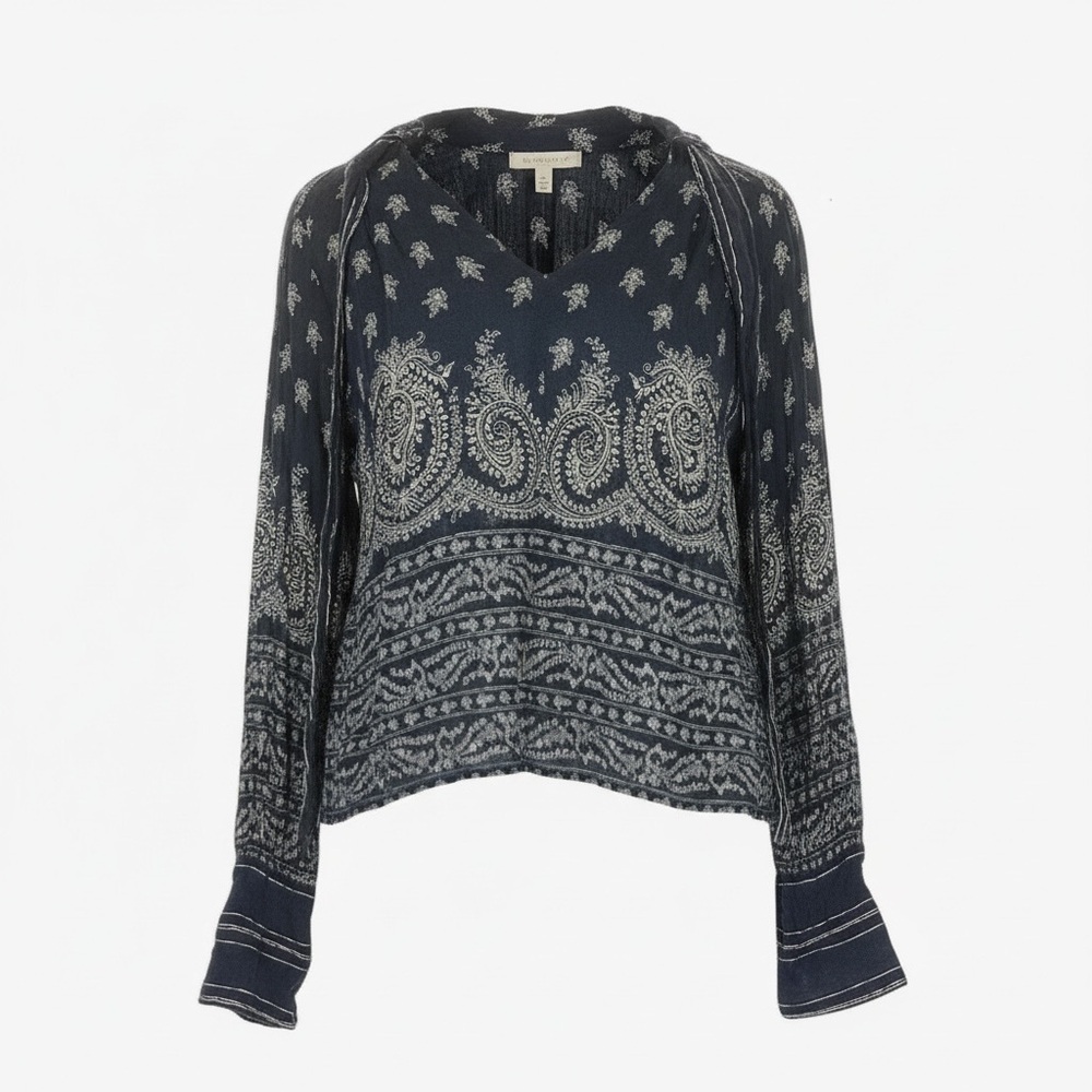 Sea New York • Navy and White Paisley Blouse